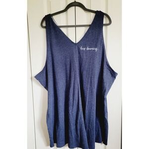 Lane Bryant 26/28‎ Sleep by Cacique Pajama Top Blue Loungewear Sleepwear 3X NWT